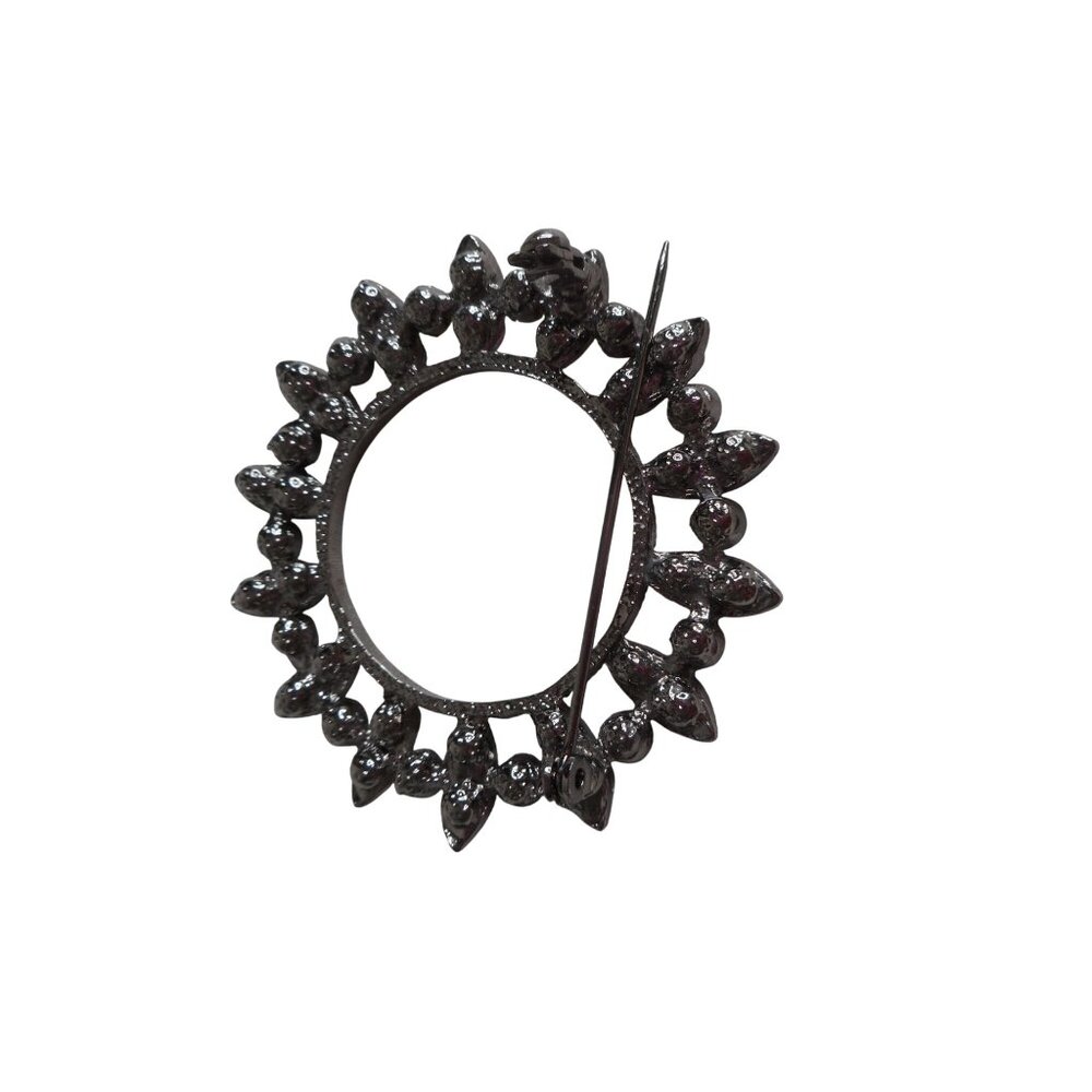 Unique Costume Brooch Pin Jewelry Rhinestones Aurora Borealis - Picture 2 of 2